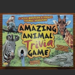 Amazing Animal Trivia Game Board Game Ages 6 And Up Family P20029 EUC Complete